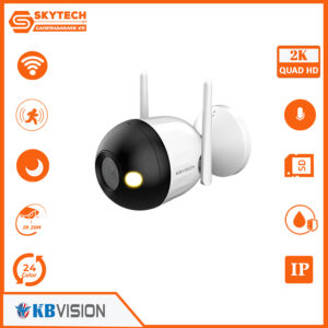 Camera IP WIFI Full color Kbvision ngoài trời cố định KX-WF21