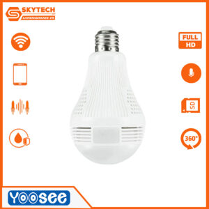 Camera Yoosee trong nhà xoay 360 Panorama ngụy trang bóng đèn