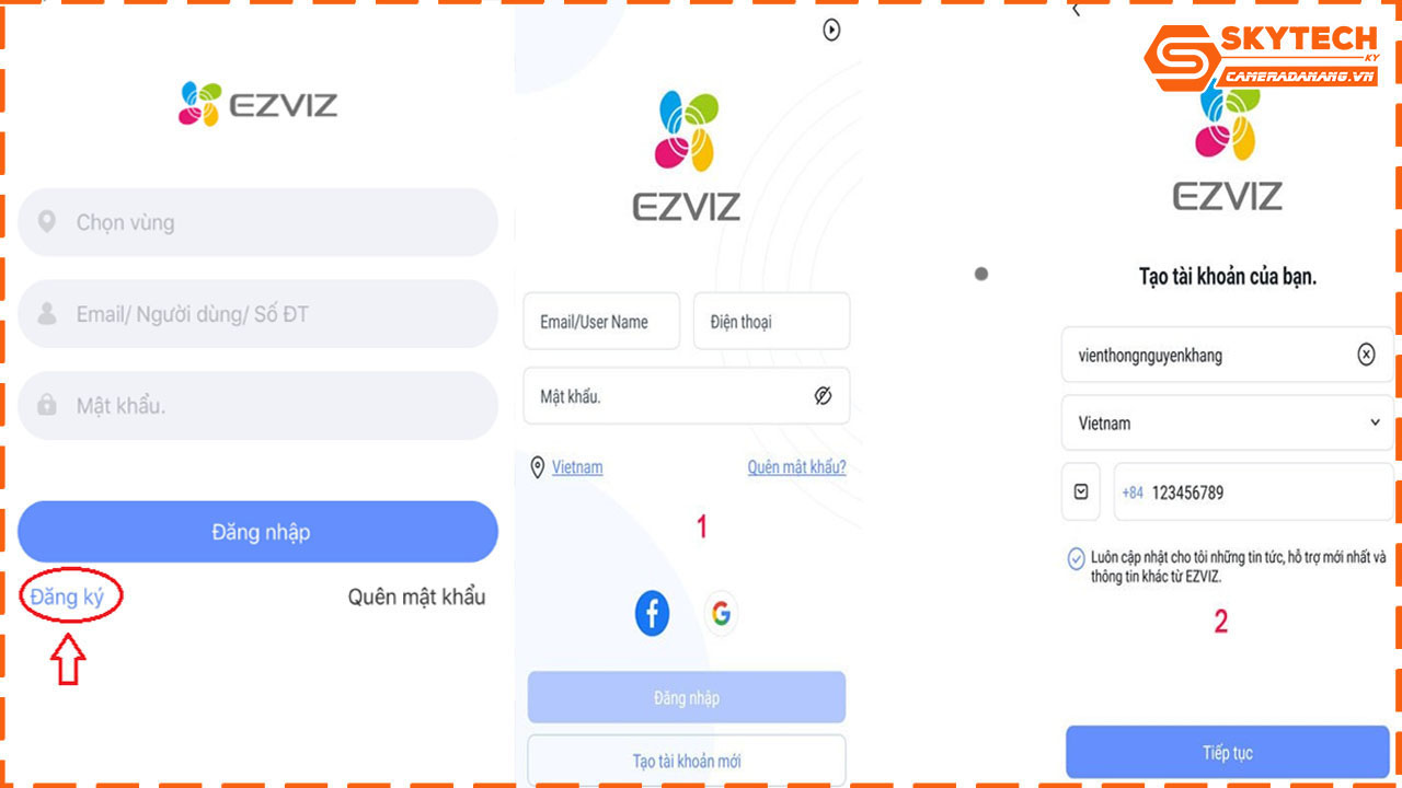 Cách cài đặt camera Ezviz C3X (2.0MP) trên điện thoại