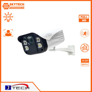 Camera IP J-Tech ngoài trời UAI8205C (3MP / Human Detect / Face ID / Smart Led)