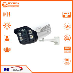 camera-ip-j-tech-ngoai-troi-uaip8205cs-3mp-human-detect-face-id-poe-smart-led-loa