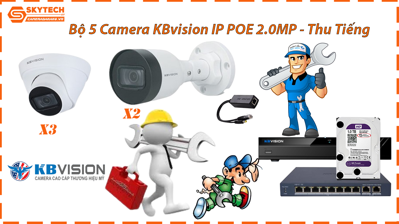 combo-tron-bo-5-camera-kbvision-ip-poe-2-0mp-thu-tieng