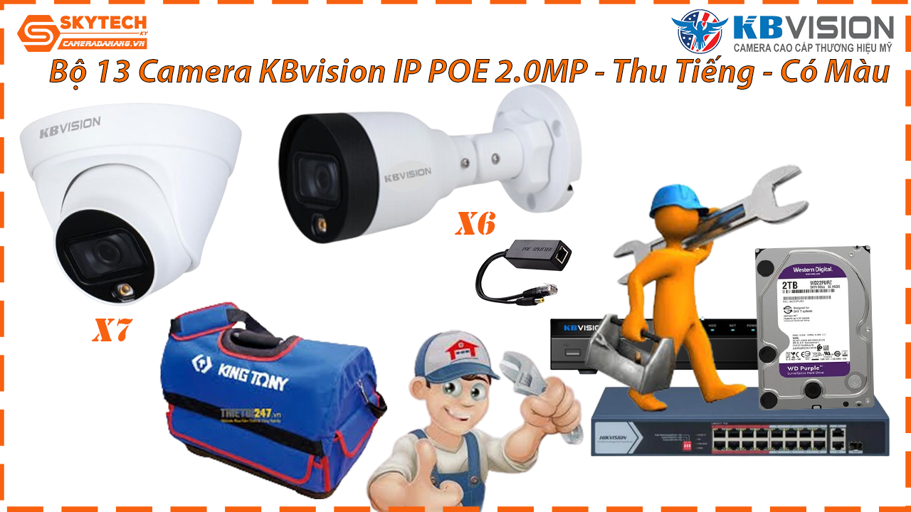 combo-tron-bo-13-camera-kbvision-ip-poe-2-0mp-thu-tieng-co-mau