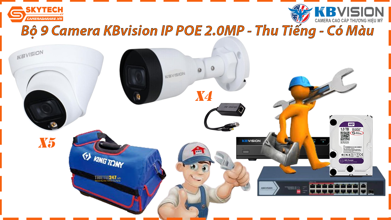 combo-tron-bo-9-camera-kbvision-ip-poe-2-0mp-thu-tieng-co-mau